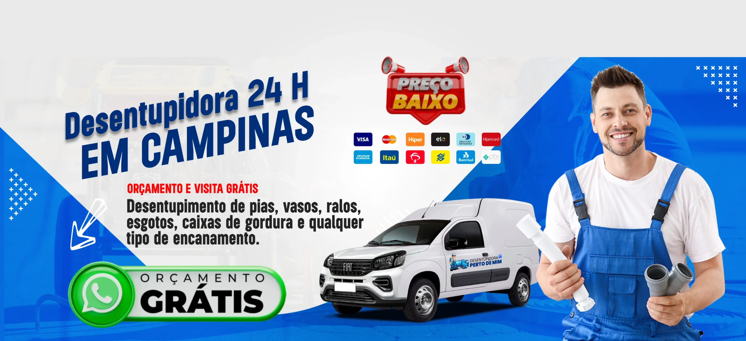 Capa Desentupidora Desentupidora perto de mim